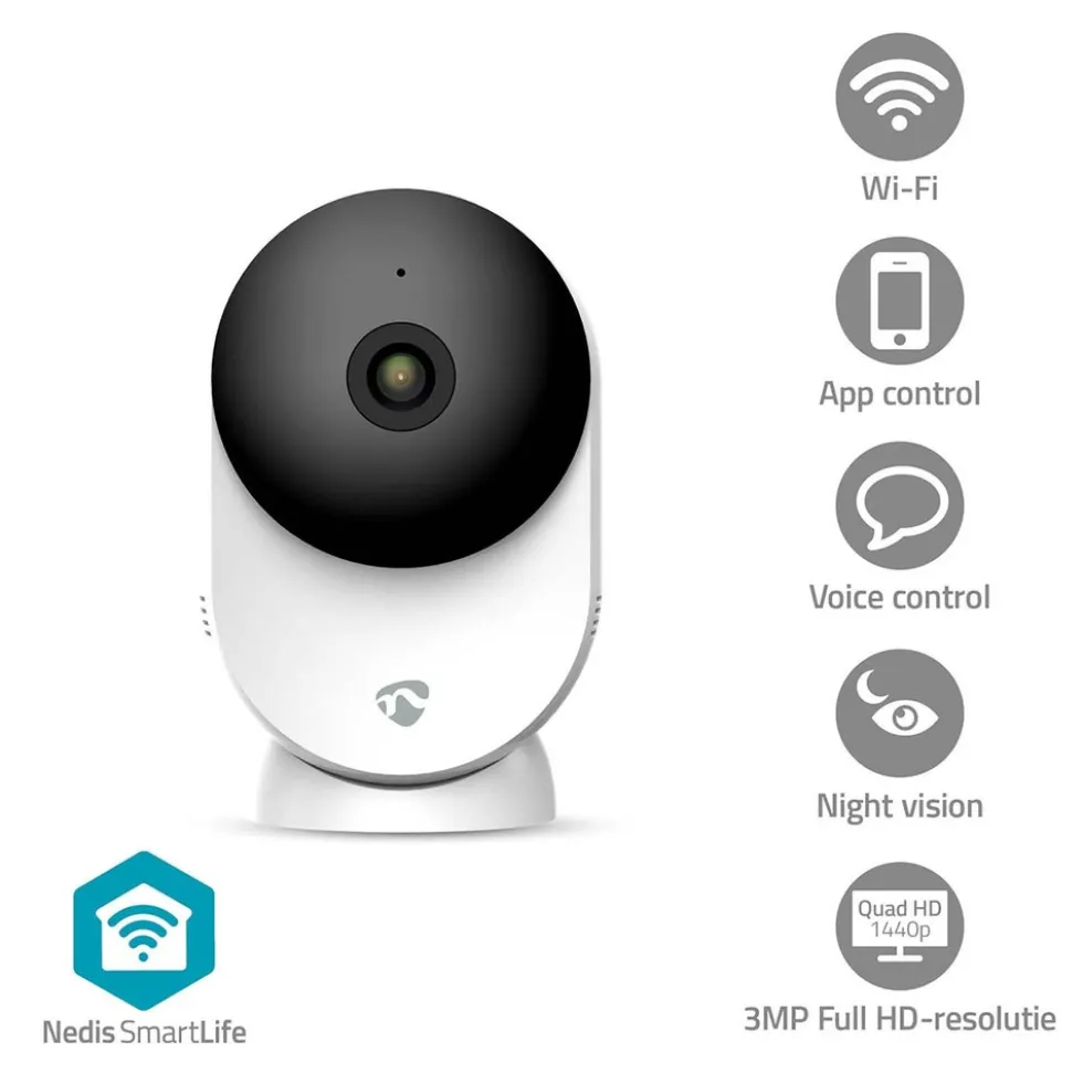 nedis SmartLife Innenkamera 3MP Full HD 1296p - B-Ware