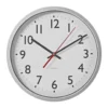 nedis Wanduhr Ø 30 cm Silber / Weiss