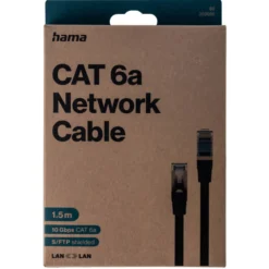 Netzwerkkabel, CAT-6a, 10 Gbit/s, S/FTP geschirmt 1,50m