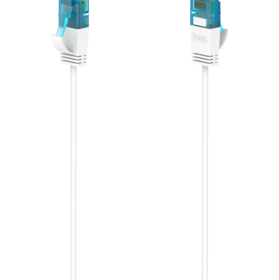 Netzwerkkabel CAT-6a 0,75m, weiß