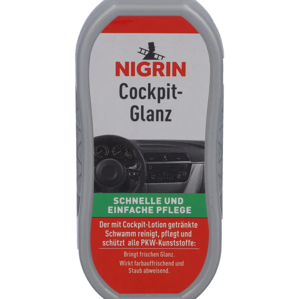 NIGRIN Cockpit-Glanz Pflegeschwamm