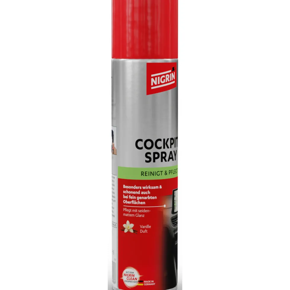 Nigrin Cockpit-Spray, 400 ml, seidenmatt, Vanille