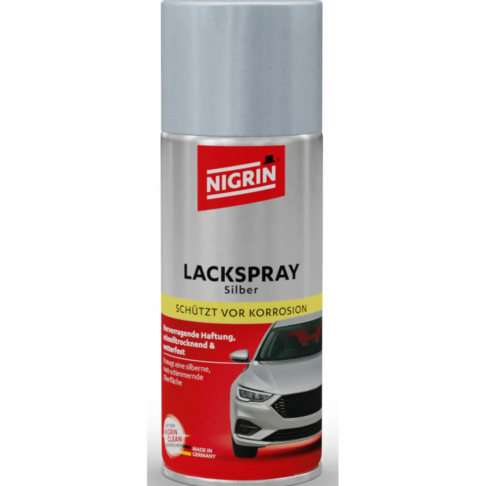 NIGRIN Lackspray silber, matt glänzend, 400 ml