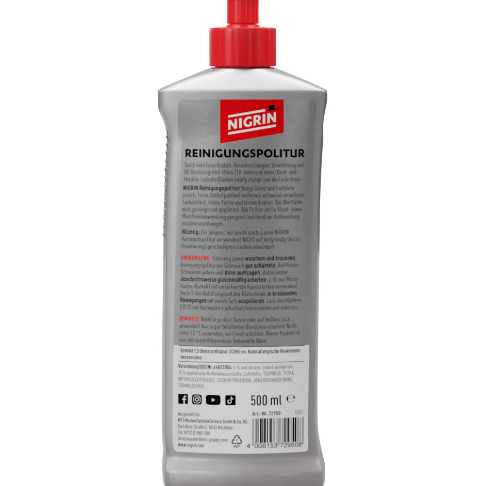Nigrin Reinigungs-Politur 500 ml, flüssig