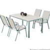 Nonwood Gartentisch 150 x 90 cm hellgrau