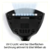 N8WERK Milben-Handstaubsauger mit UV-C-Licht, schwarz