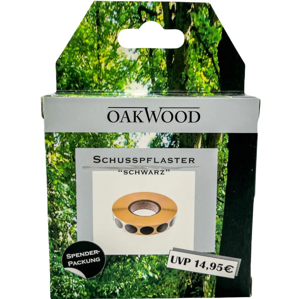 Oakwood Schusspflaster Set 2000 Stück in schwarz
