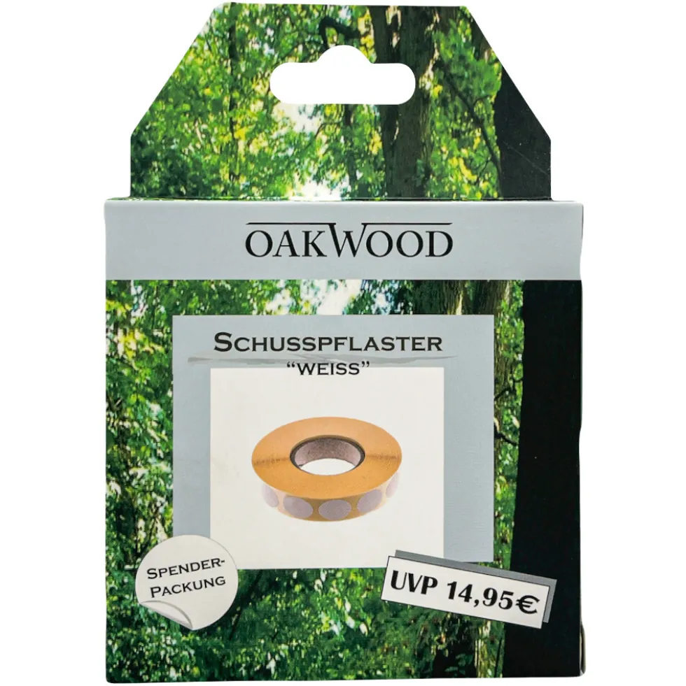 Oakwood Schusspflaster Set 2000 Stück in weiß