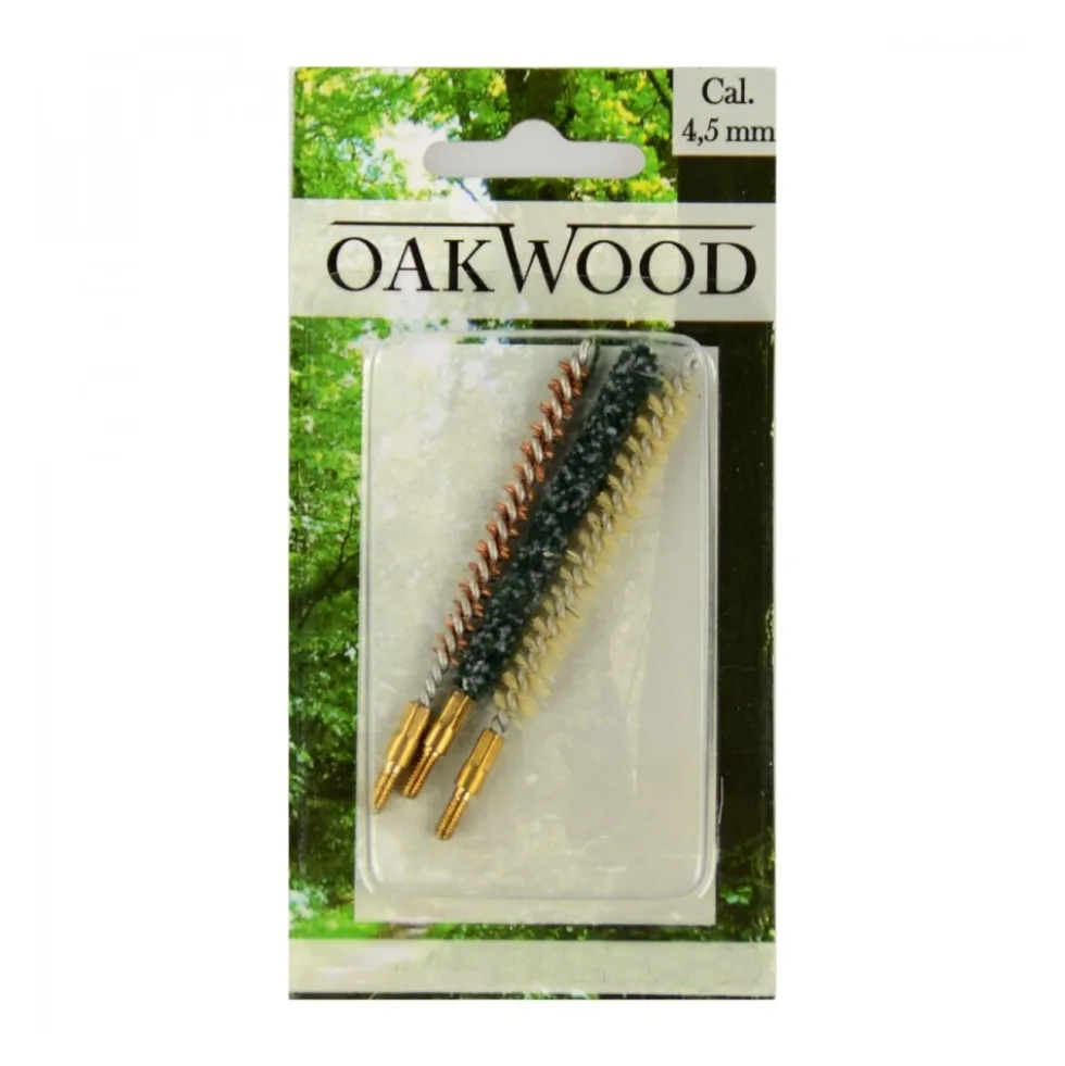 Oakwood Waffenreinigungs-Bürsten Set Cal.4,5 mm 3-teilig