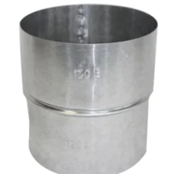 Ofenrohr Erweiterung Ø110W-120Emm feueraluminiert silber