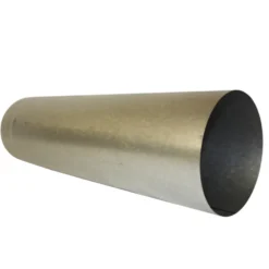 Ofenrohr gerade Ø120x500mm Stahlblech feueraluminiert