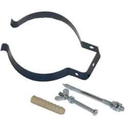 Ofenrohrhalter Ø100-130mm gebläut Stahlrohr