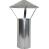 Ofenrohr Regendach 33 cm Ø120 mm Stahlblech feueraluminiert