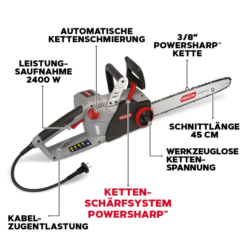 OREGON® Elektrokettensäge CS1500 mit PowerSharp®