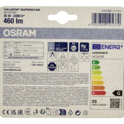 Osram Halogen-Stiftsockellampe G9, 2 Stück 33 W, dimmbar