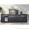 Outdoorküche "King Range", schwarz