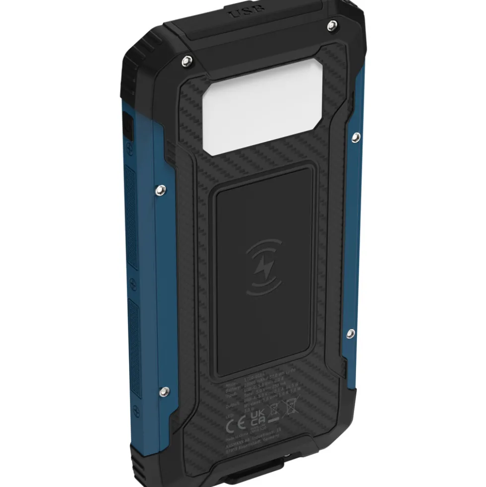 Outdoor-Powerbank mit 10000 mAh und Solarpanel