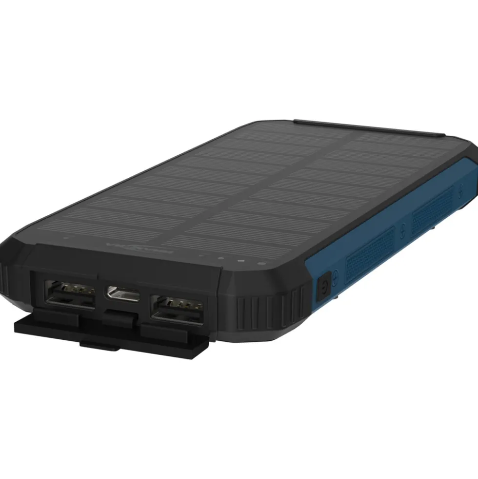 Outdoor-Powerbank mit 10000 mAh und Solarpanel