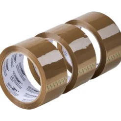 Packband 3 Stück im Set zu je 48 mm x 66 m, braun