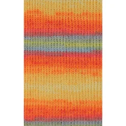 Papagallo Garn 100 g orange-rot-olive