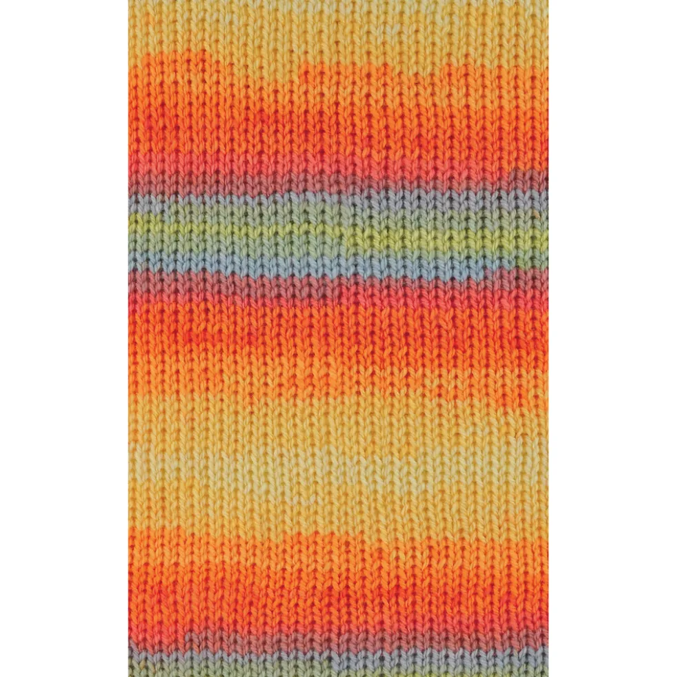 Papagallo Garn 100 g orange-rot-olive