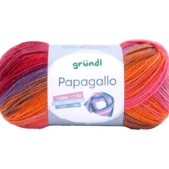 Papagallo Garn 100 g rot-violett