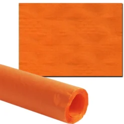 Papiertischdecke mit Damastprägung 8 x 1 m orange