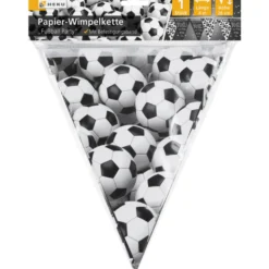 Papier-Wimpelkette "Fußball-Party" 4 m