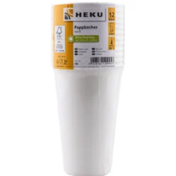 Pappbecher 12 Stück je 300 ml