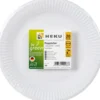 Pappteller "be green" rund, Ø 18 cm, 20 Stück, weiß