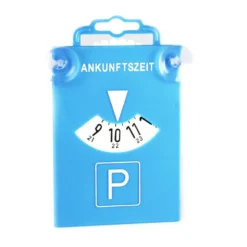 Parkscheibe mit Saugnapf, blau, Kunststoff