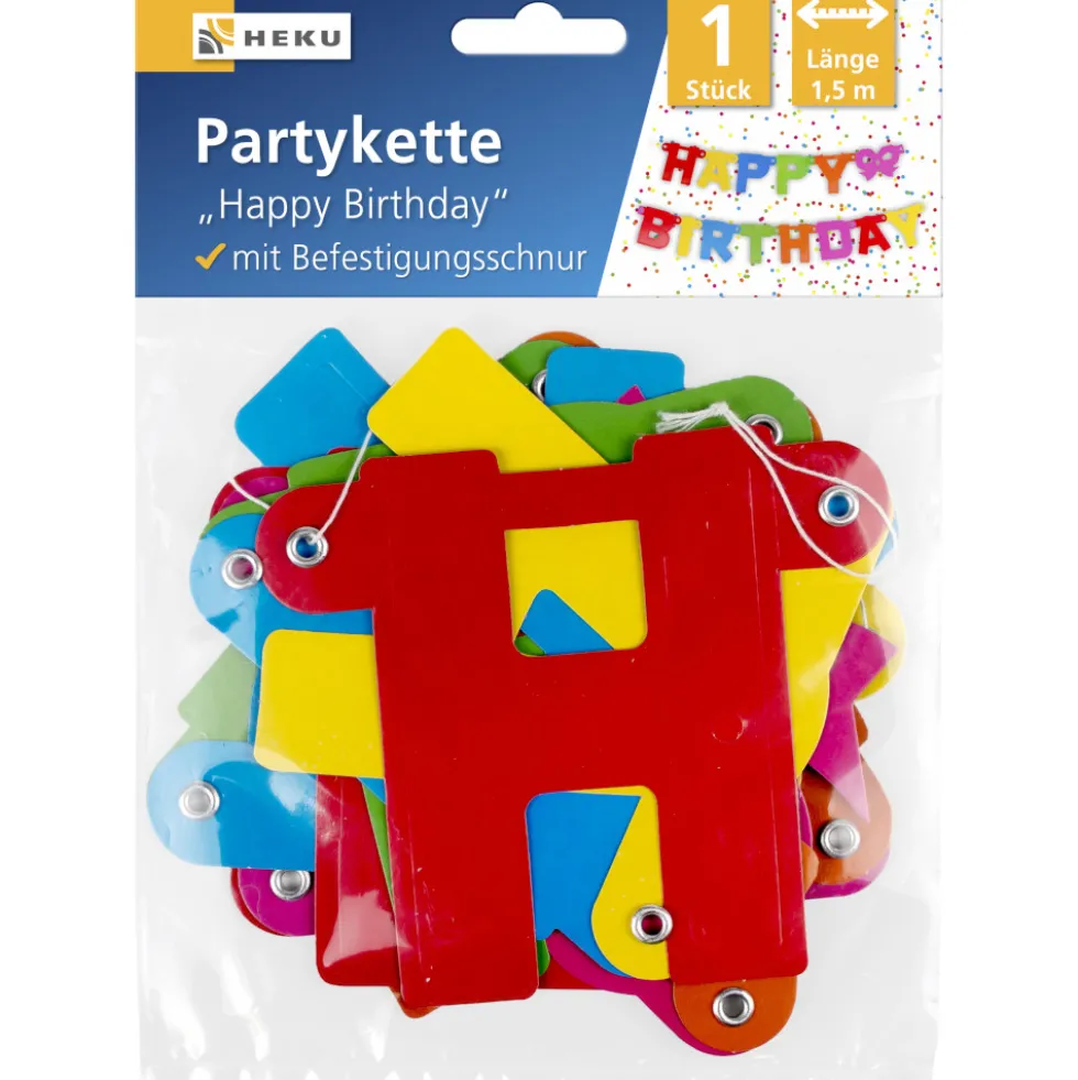 Partykette Happy Birthday 1,5 m