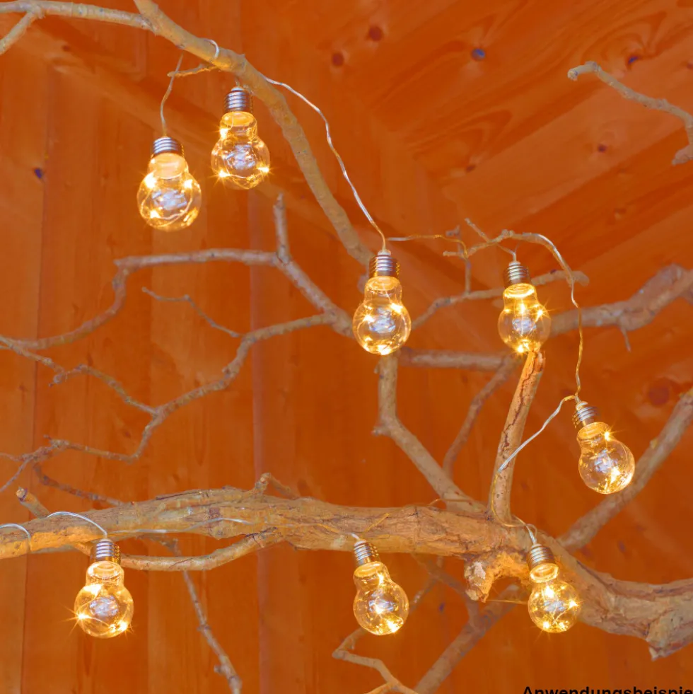 Partylichterkette 300 cm, mit 10 warmweißen LEDs