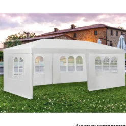 Pavillon 3 x 6 m weiß
