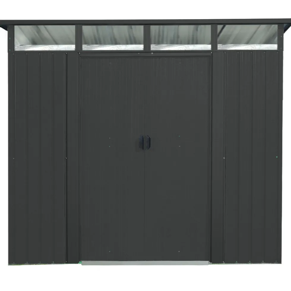 PERGART® Gerätehaus "Lübeck 89", 239 x 278 cm, Höhe 202 cm, anthrazit matt