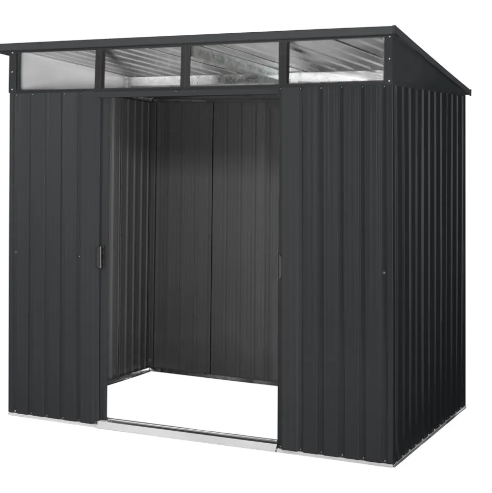 PERGART® Gerätehaus "Lübeck 86" 239 x 194 x 202 cm, anthrazit matt