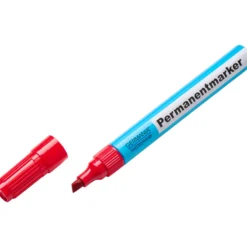 Permanent Marker 3300 rot, eckige Spitze