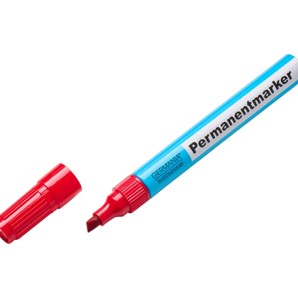 Permanent Marker 3300 rot, eckige Spitze
