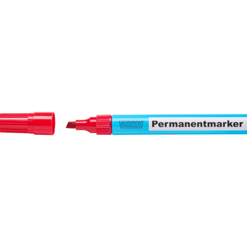 Permanent Marker 3300 rot, eckige Spitze