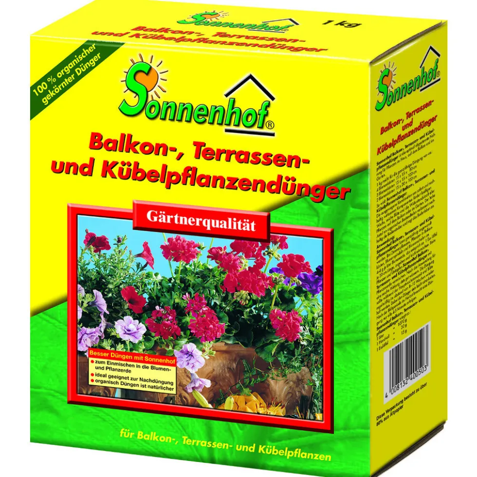 Pflanzendünger für Balkon-, Terrassen- und Kübelpflanzen 2,5 kg