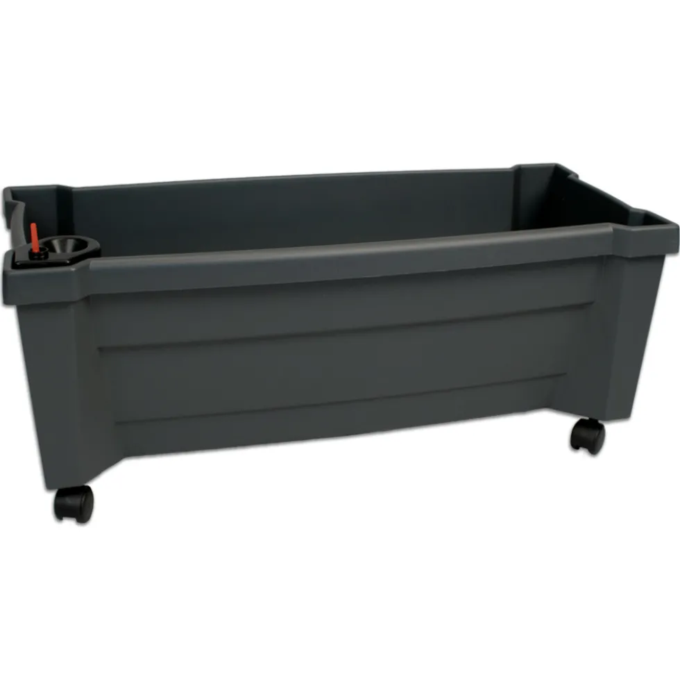 Pflanzkasten Calypso rollbar anthrazit aus Kunststoff
