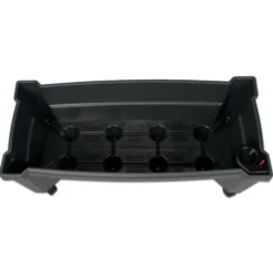 Pflanzkasten Calypso rollbar anthrazit aus Kunststoff