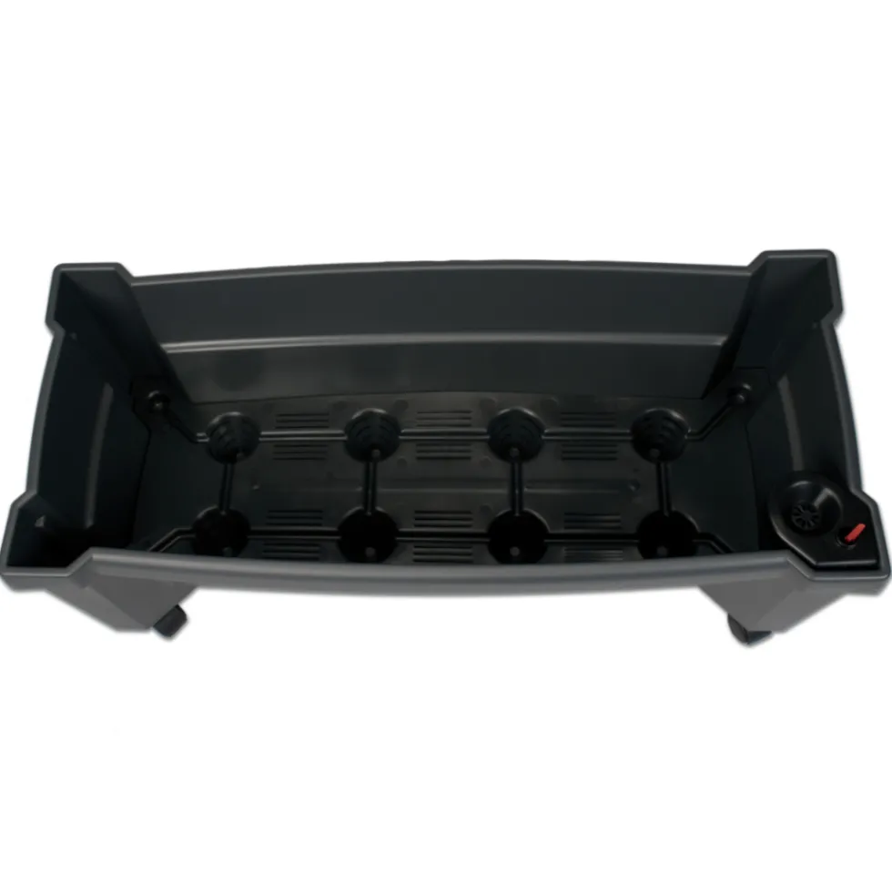 Pflanzkasten Calypso rollbar anthrazit aus Kunststoff