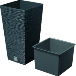 Pflanztopf Furu Square 265x265x500mm anthrazit