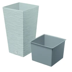 Pflanztopf Furu Square 265x265x500mm grau