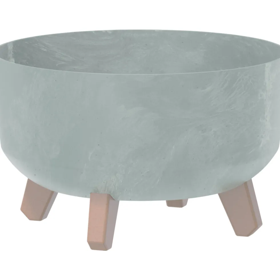 Pflanztopf Gracia Low Beton Effekt Ø 300mm Grau
