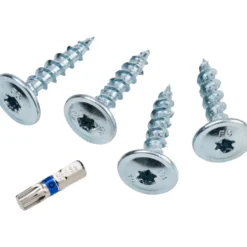 Pfostenverbinderschrauben 8 x 40 Set 4 Stück mit Biteinsatz T40