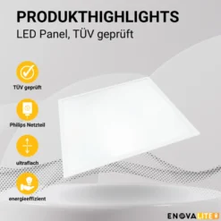 Philipps Driver LED-Panel 62x62 cm 4-teilig 36 Watt 4000 K - B-Ware