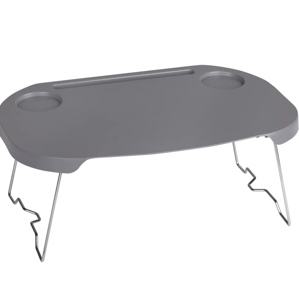 Picknickkorb mit Deckel 2-in-1, grau