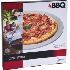 Pizzastein für Grill oder Ofen 33 cm naturbelassen bis maximal 600 °C